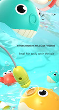 Tot Grid Magnetic LED Fishing Bath Toy Set with Fishing Rod